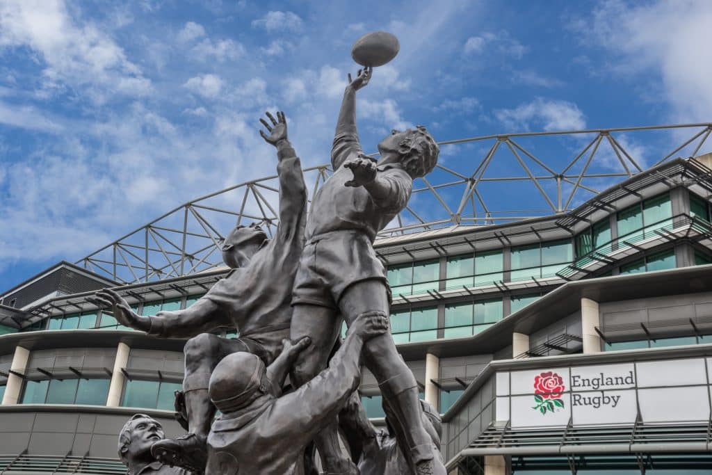 twickenham, london,england on 20th july 2016: twickenham stadium is a stadium in twickenham, south west london, england, it is primarily a venue for rugby union and hosts england's home test matches,