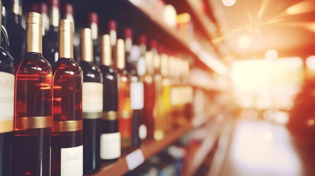 bouteilles de vin