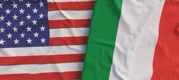 drapeaux etats unis italie drapeaux lin agrandi drapeau toile etats unis amerique symboles nationaux etat italien illustration 3d 630687 2277