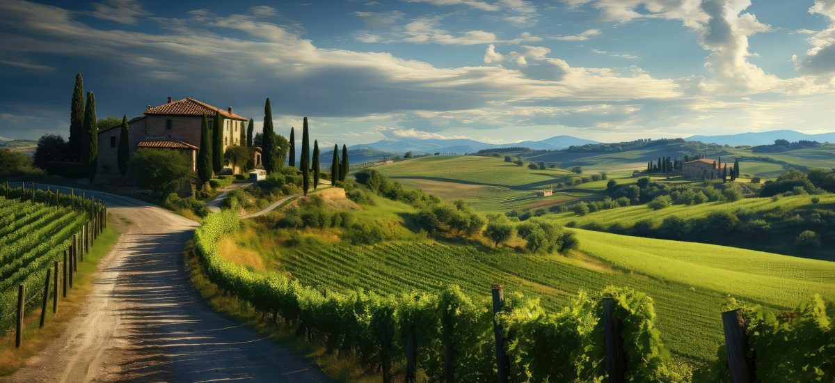 vignoble en toscane italie