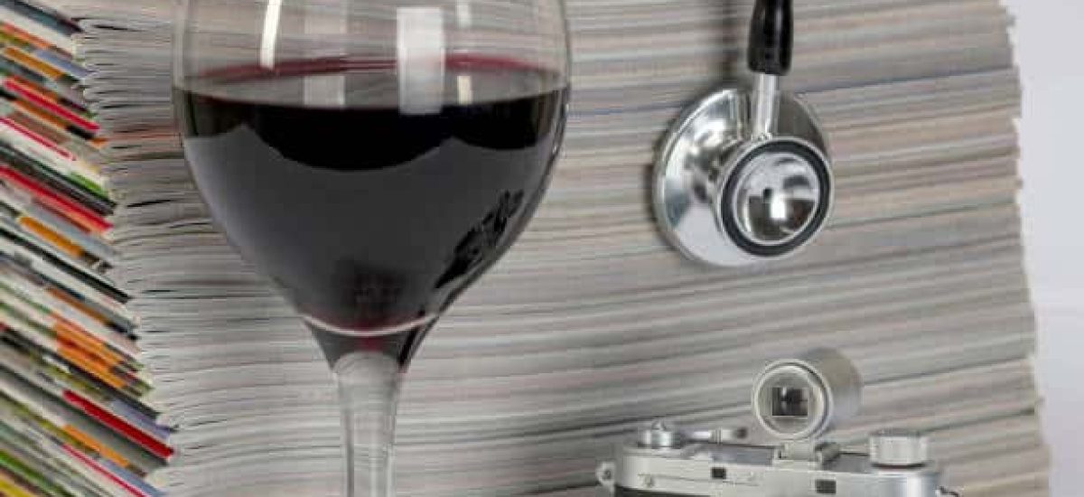 magazines and stethoscope.