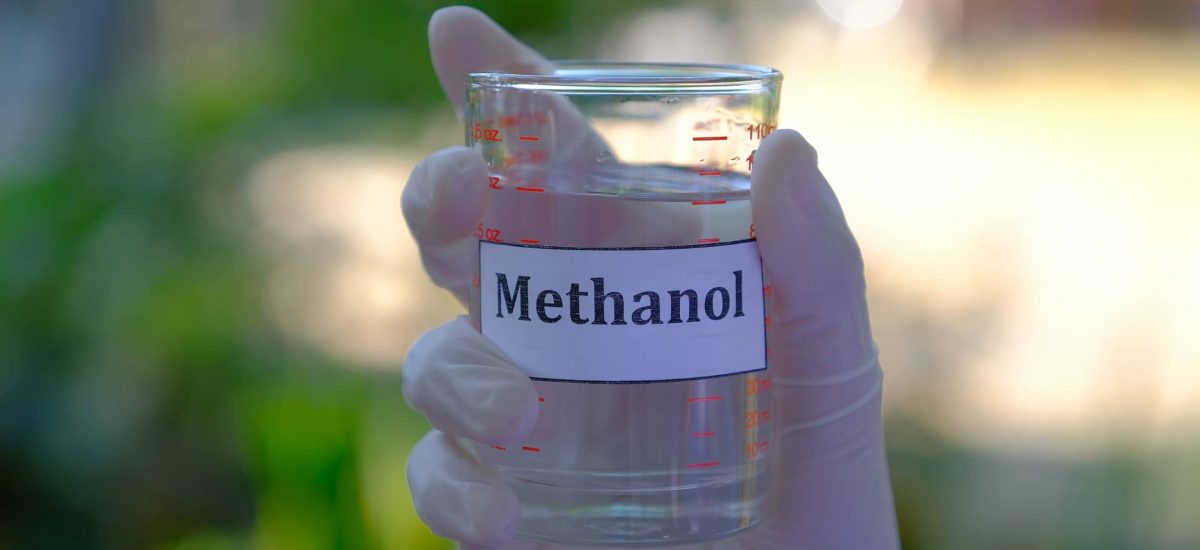 methanol or methyl alcohol in clear glass